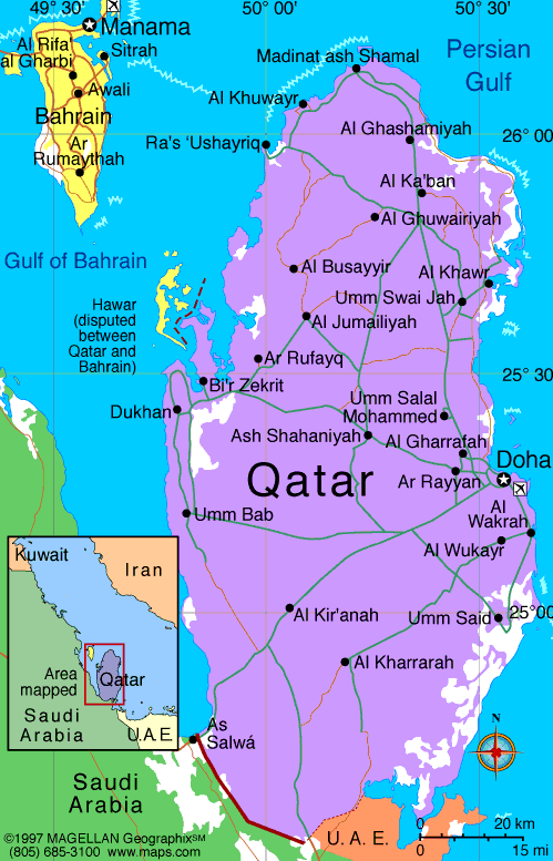 Qatar Map:2022 world cup location