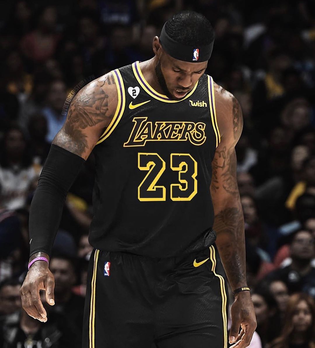 Los Angeles Lakers LeBron James #23 NBA Jersey Swingman 2020 Nike - Black - City