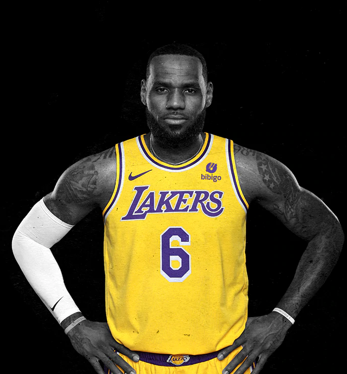 Los Angeles Lakers LeBron James #6 NBA Jersey Swingman Nike Gold - Icon