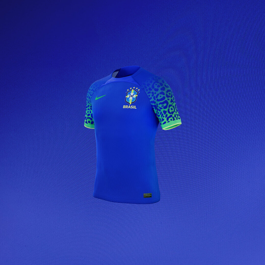 2022 Brazil Away National Team World Cup Soccer Jersey With